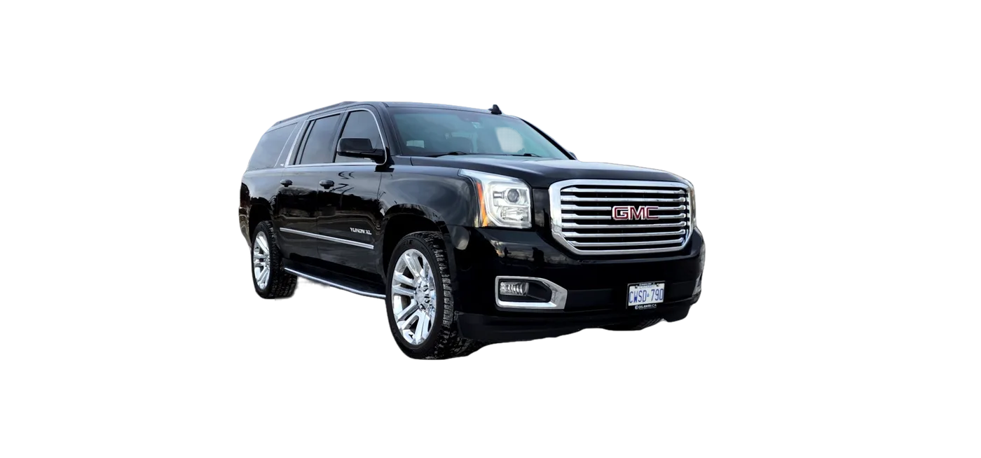 Black premium SUV limousine